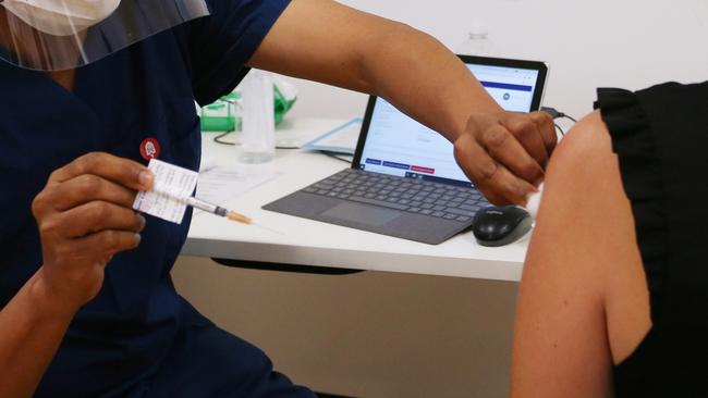 The Gympie Civic Centre will serve as the region’s Covid-19 vaccination hub until October. (Photo by Lisa Maree Williams/Getty Images)