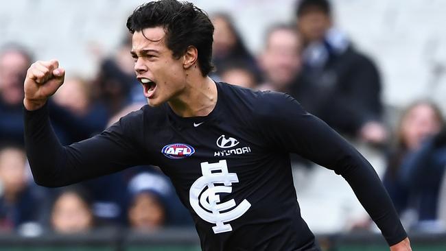 Jack Silvagni is still developing for the Blues. Picture: Getty Images