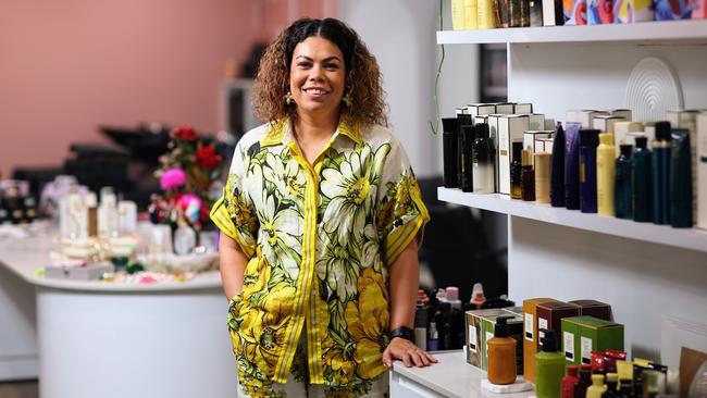 Tokunai Hair founder and owner Krystle Tokunai has been awarded the Queensland Hairdresser of the Year at the Australian Hair Industry Awards. Picture: Brendan Radke