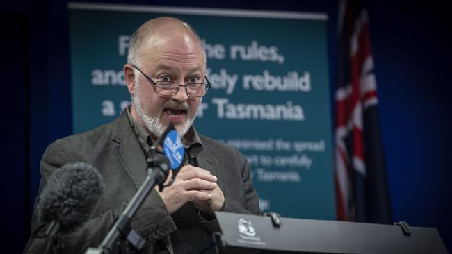 Director of Public Health Dr. Mark Veitch gives a coronavirus update on Friday 4th September 2020. Picture: LUKE BOWDEN