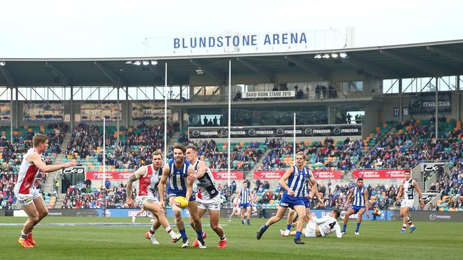 North had hoped to stay in Hobart for three weeks. Picture: Scott Barbour/Getty Images via AFL Photos