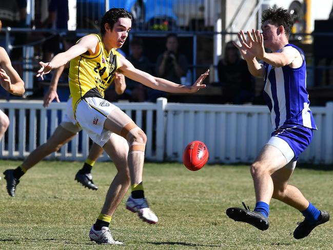 QAFL footy colts between Mt Gravatt and LabradorSaturday May 6, 2023. Picture, John Gass