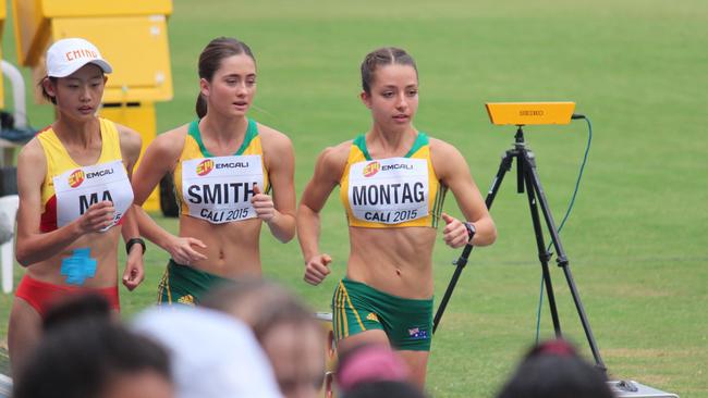 Jemima Montag in action for Australia as a 17-year-old.