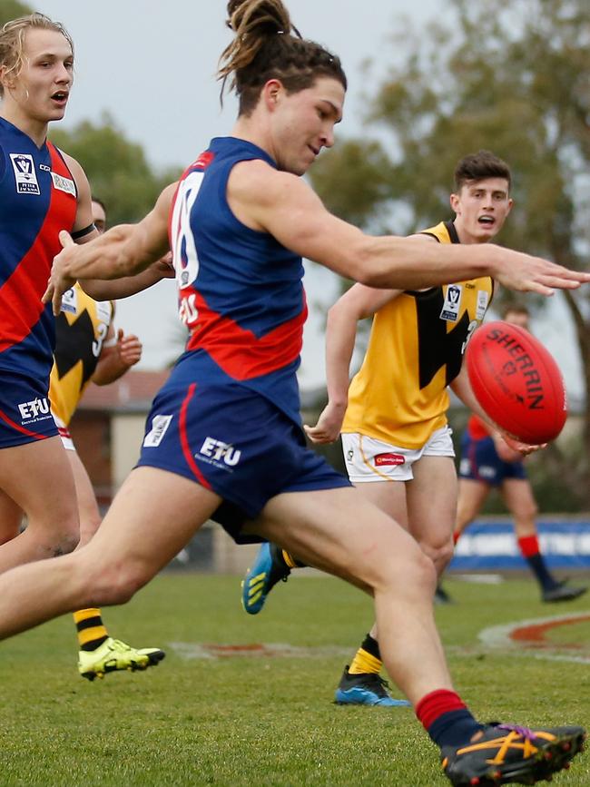 Coburg player Sam Lowson is tipped to go No. 1 in the AFL’s mid-season draft. Picture: Darrian Traynor/Getty Images