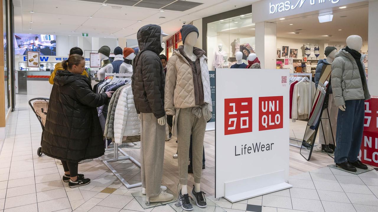 Uniqlo pop up store in Eastland Rosny Park. Picture: Caroline Tan