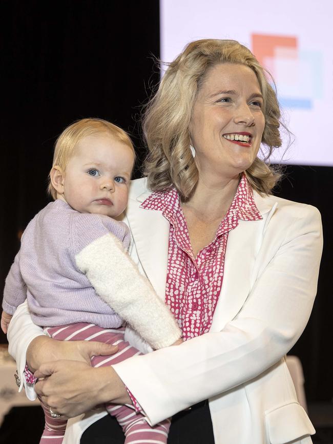 Clare O'Neil and Greta in Canberra. Picture: Gary Ramage