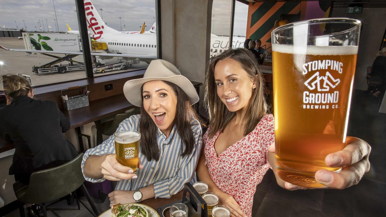 Having a pre-flight drink with all your mates may even be a thing of the past, with some experts predicting passengers will need to pre-book a table at the bar. Picture: Tim Carrafa