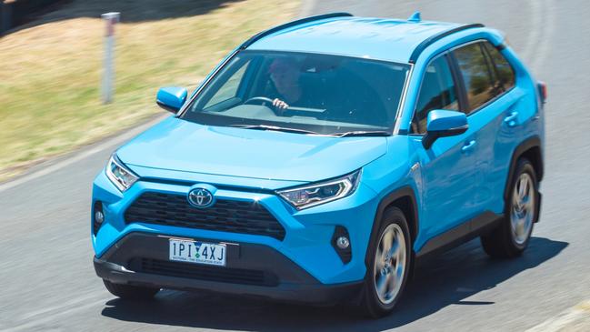 Photo of the Toyota RAV4 at 2019 Car of the Year testing. Photo: Thomas Wielecki.