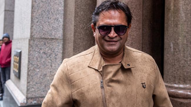 Former St Kilda player Nicky Winmar attends a mediation session in Melbourne on Friday. Picture: Jake Nowakowski