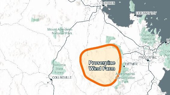 Proserpine wind farm was proposed by Renewable Energy Partners. Picture: Renewable Energy Partners