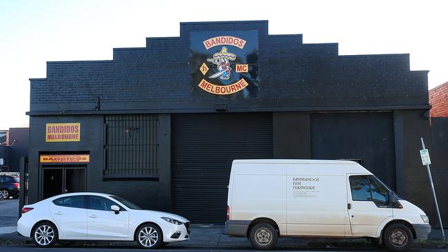 Three men were shot in a drive-by attack outside the former Bandidos clubhouse in Brunswick in 2017. Picture: Ian Currie