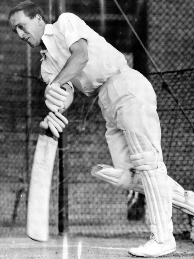 Multi-talented ... State cricketer John Halbert training in the Adelaide Oval in 1962.