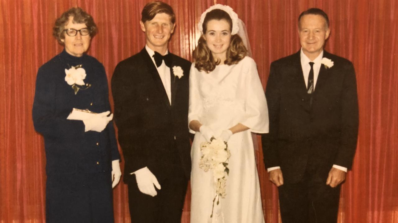 Roxlyn and John Bowie on their wedding day. Picture: Supplied