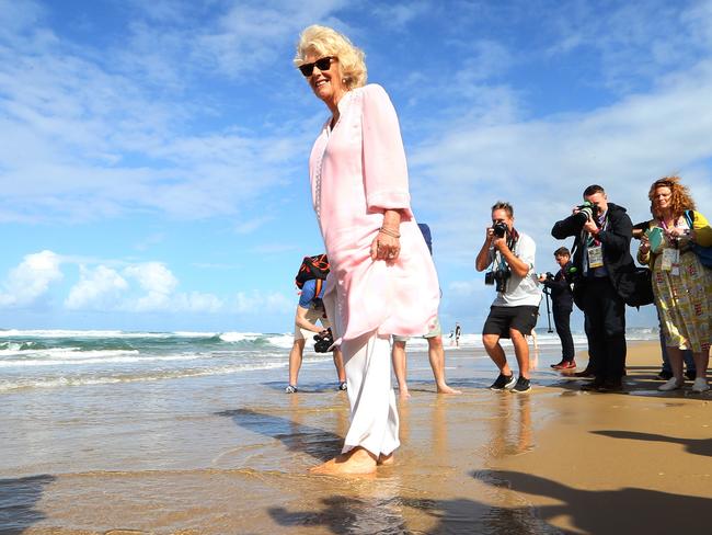 Camilla at Kurrawa Surf Club, Broadbeach, Queensland, in 2018 for a meet and greet. Picture: Glenn Hampson