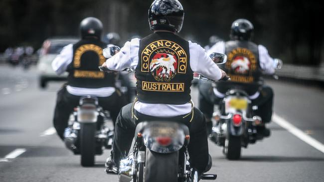 The Comanchero Motorcycle Club on their annual ride 2012.