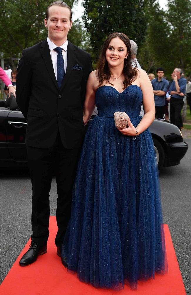 Scott Duce and Emily Barnas at Nambour State College School Formal. Picture: Patrick Woods.