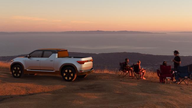 The Toyota EPU electric dual-cab HiLux concept.