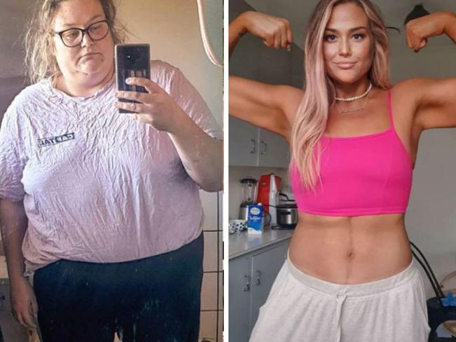 The mum unrecognisable after epic weight loss transformation. Picture: Instagram