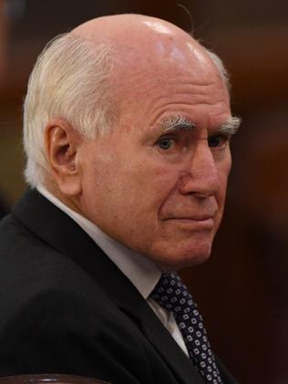 Former prime minister John Howard is missing a hanky ... Picture: AAP