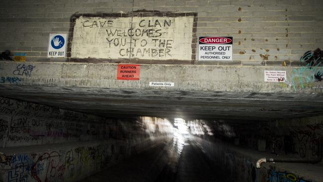 Cave Clan made headlines in the 90s for their exploits beneath Melbourne. Picture: Jason Edwards