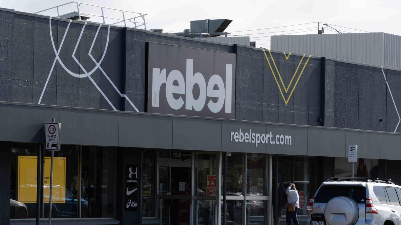 A teenage boy was arrested after he entered Rebel Sport allegedly armed with a knife. Picture: Brad Fleet.