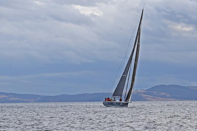 Alive claims line honours in the 2020 Launceston to Hobart yacht race. Picture: Zak Simmonds