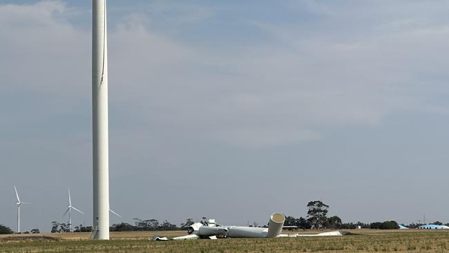 The collapse has sparked safety concerns for the other wind farms. Picture: Supplied