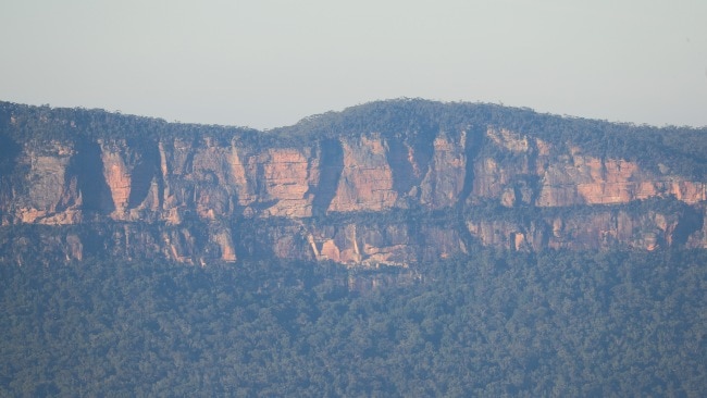 The Wentworth Falls loop track, with picturesque view of the Blue Mountains, has been described as "challenging" and takes roughly four to five hours. Picture: John Grainger