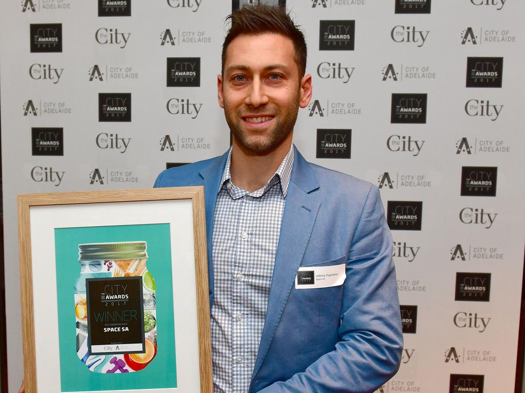 Space SA wins Best Coworking Space at The City Awards 2017 at Keith Murdoch House in Adelaide. Picture: Keryn Stevens