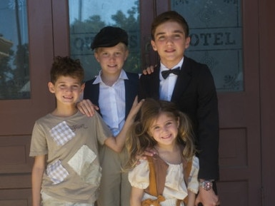 The Usher siblings – Charlton, Spencer, Aston and Ayda