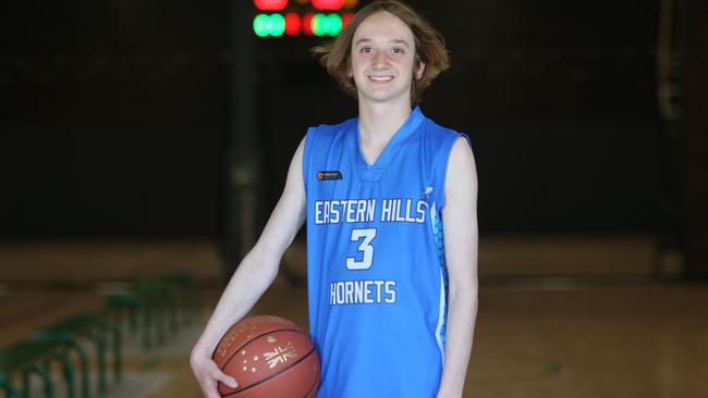 Eastern Hills under-18 basketballer Luke Villano. Picture: Emma Brasier