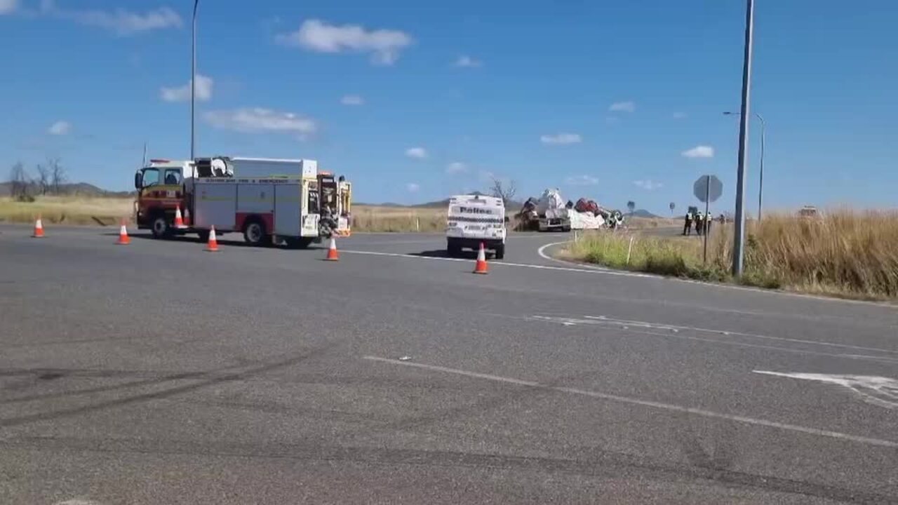 Gracemere truck rollover