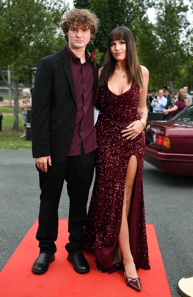 Elijah Stevens and Silette Kroon at Nambour State College School Formal. Picture: Patrick Woods.