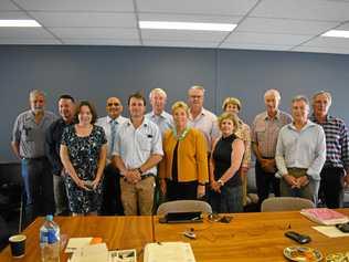 Maranoa councillors and Southern Queensland NRM board members (L-R): Geoff McMullen, David Schefe, Julie Reitano, Chris Joseph, Rob Haywood, Bruce Cott, Karen Tully, Jim Cavaye, Janelle Moore,  Ann Noone, Graham Cooke, Paul McDonald, Steve Bligh. Picture: Jorja McDonnell