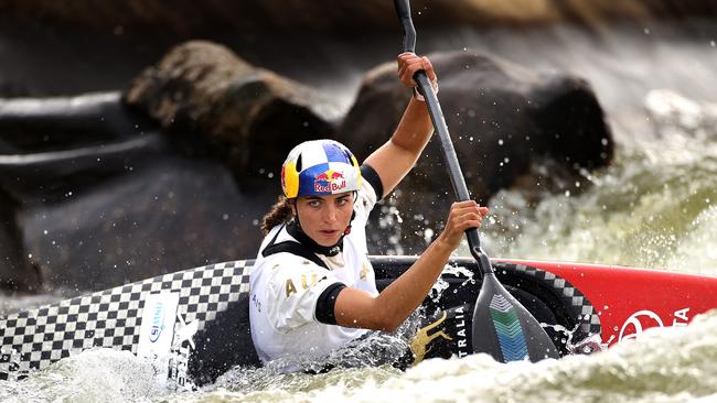 Olympian Jess Fox still has here targets set on gold at the Tokyo Olympics. Picture. Phil Hillyard