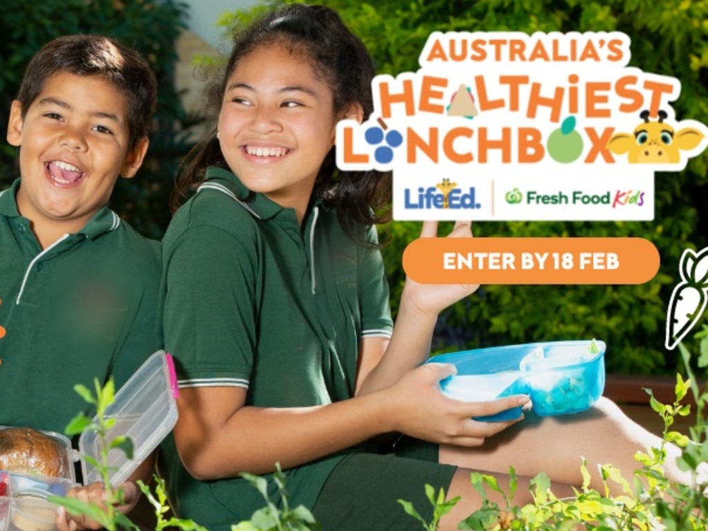 Australia's Healthiest Lunch Box search. Picture: LifeEd