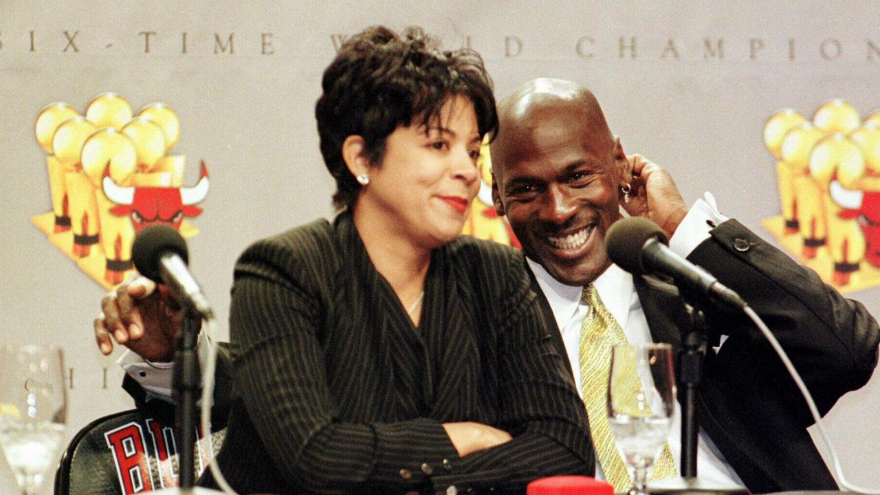 Michael Jordan with Juanita in 1999.