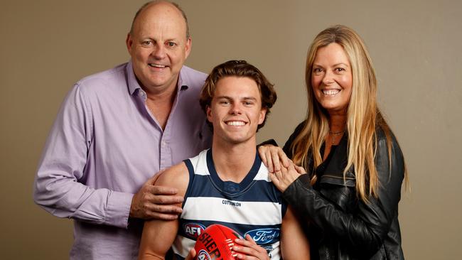 Oscar Brownless with Billy and Nicky. Picture: Getty