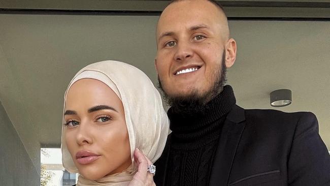 Underworld power couple Jade Heffer and Trent Jeske in never-before-seen photos. Heffer avoided jail time on Wednesday on gun charges stemming from a short-lived relationship with Ahmad Alameddine in 2023. Picture: Supplied