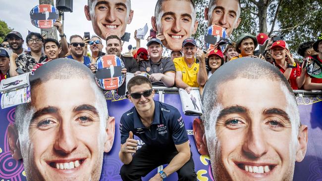 Formula 1 Grand Prix. Alpert Park. Melbourne F1 GP. 2025. Saturday. Jack Doohan greets fans. Picture: Jake Nowakowski