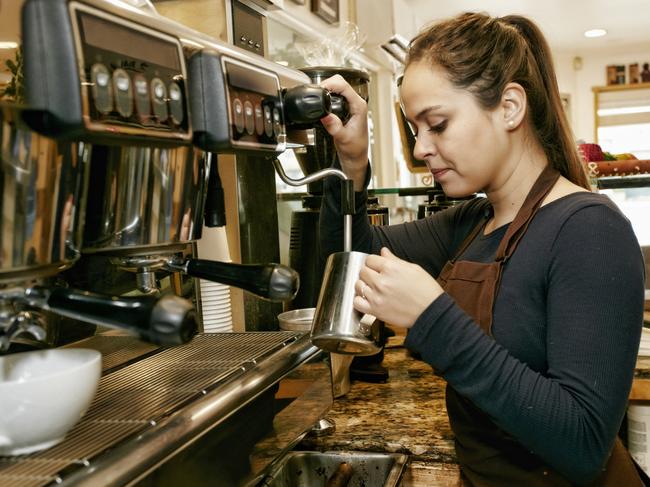 Serious barista generic, Picture: Getty Images