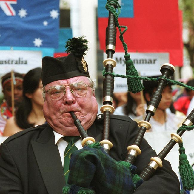 Some tests found that the bagpipe peaks at 111 decibels outdoors.