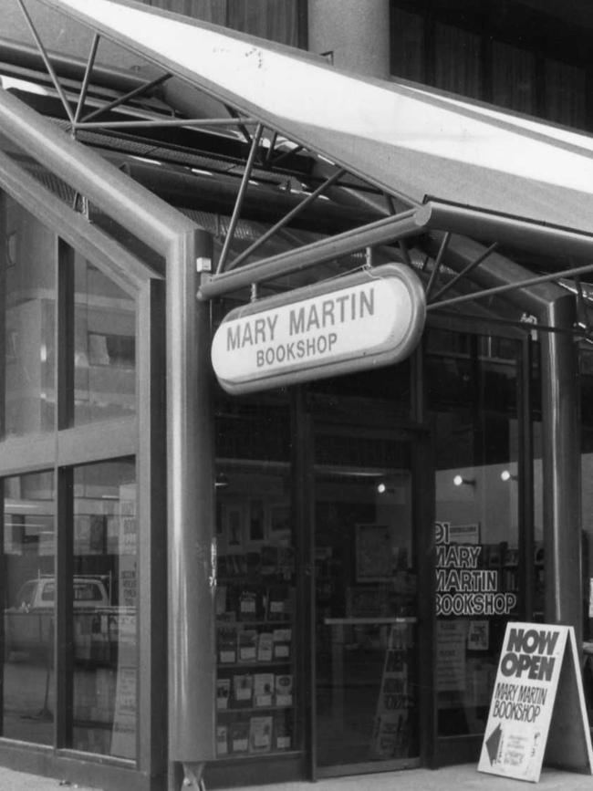 The Mary Martin Bookshop originated in Adelaide, but Ms Chin-Dusting’s two shops are the only ones now left. A 1982 photo of the Mary Martin Bookshop in Gawler Place, Adelaide. Picutre: Paul Lakatos