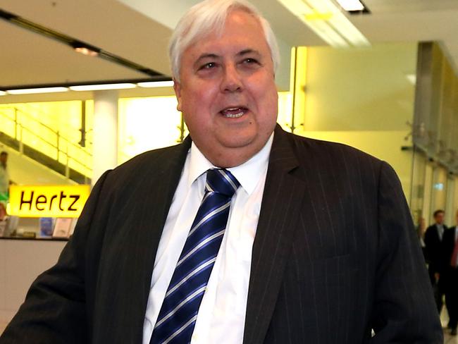 New Federal MP elect, Clive Palmer arriving at Canberra airport.