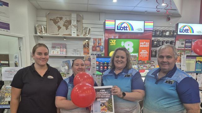 The team at Yeppoon Central Lotto and News. Picture: Facebook