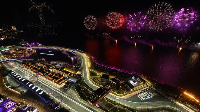 The Saudi Arabian GP is held at night.