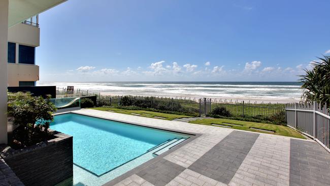 The Albatross Avenue, Mermaid Beach beachfront unit once owned by Matthew Perrin.