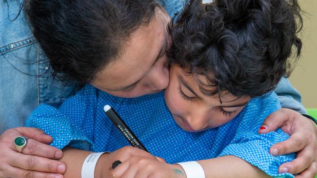 Shriyanash Singh with his mum, Jyotsana Singh. Picture: Jay Town