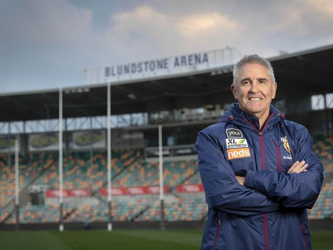 Brisbane Lions coach Chris Fagan has made a tough selection call. Picture: Chris Kidd