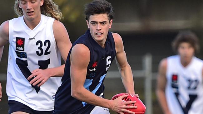 Patrick Naish in action for Vic Metro in the National Championships. Picture: Stephen Harman